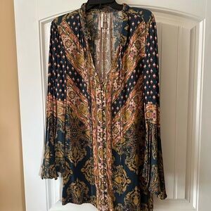 Free People Multicolor Bohemian Tunic
